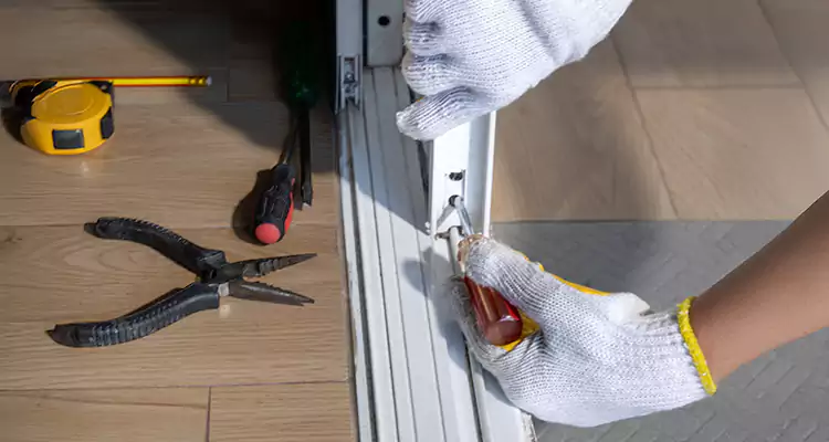 Backyard Sliding Door Track Repair in Carrollwood, FL