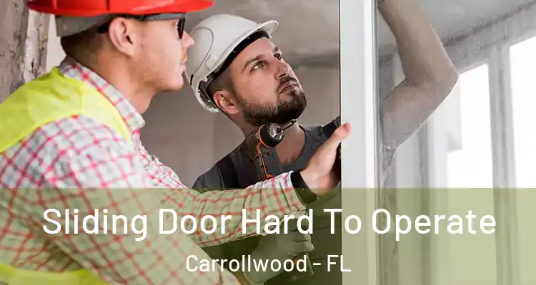  Sliding Door Hard To Operate Carrollwood - FL